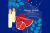 پوستر PSD ویژه شب یلدا لایه باز شامل میوه های یلدایی با زمینه آبی